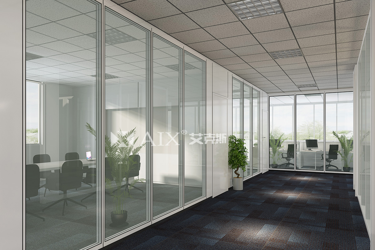 CORACE / double glass frame partition system